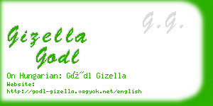 gizella godl business card